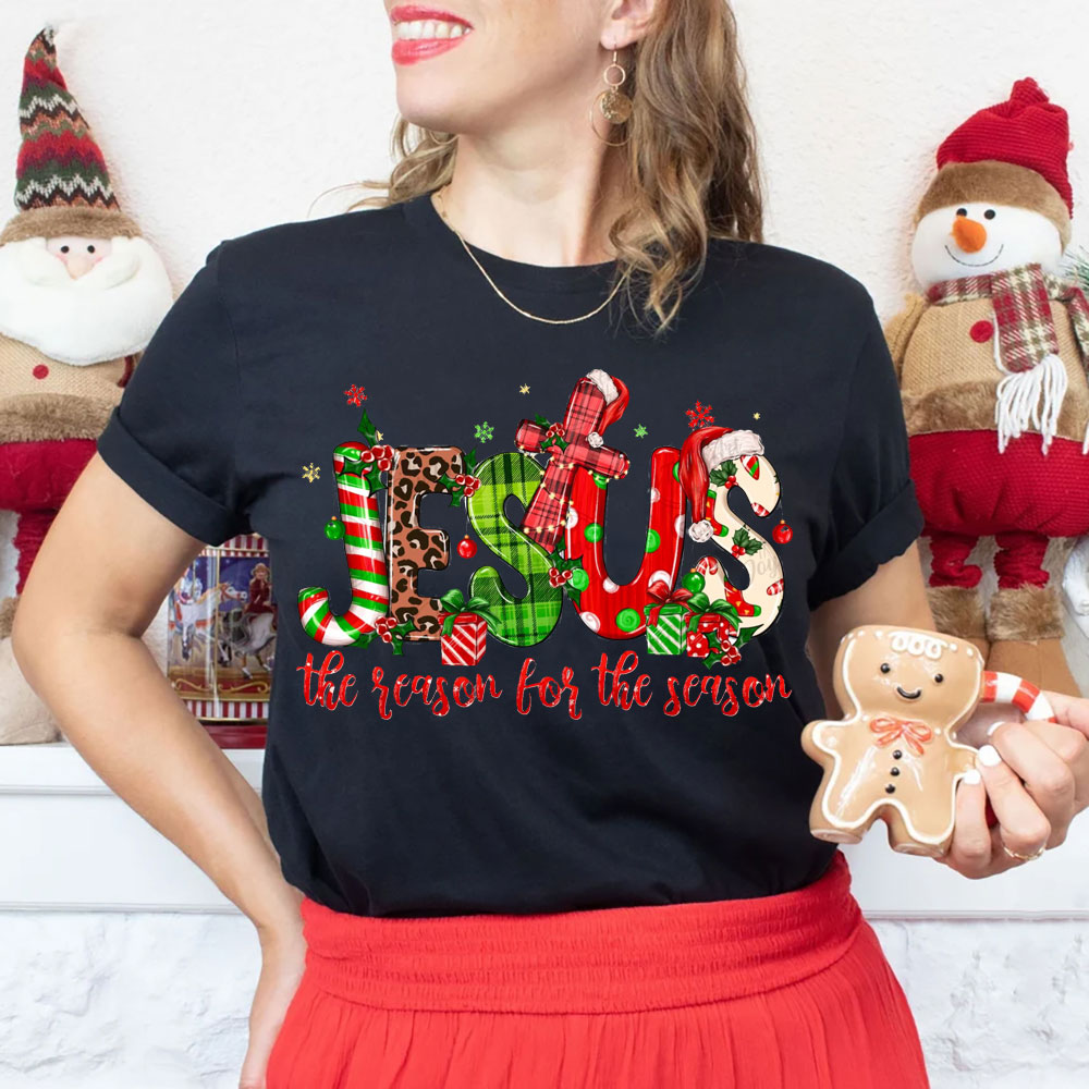 Jesus The Reason For The Season Christian Christmas T-Shirt