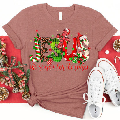 Jesus The Reason For The Season Christian Christmas T-Shirt