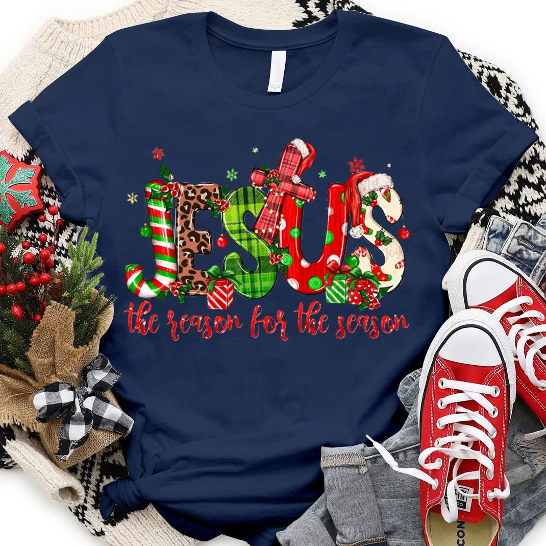 Jesus The Reason For The Season Christian Christmas T-Shirt