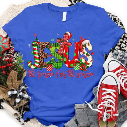 Jesus The Reason For The Season Christian Christmas T-Shirt