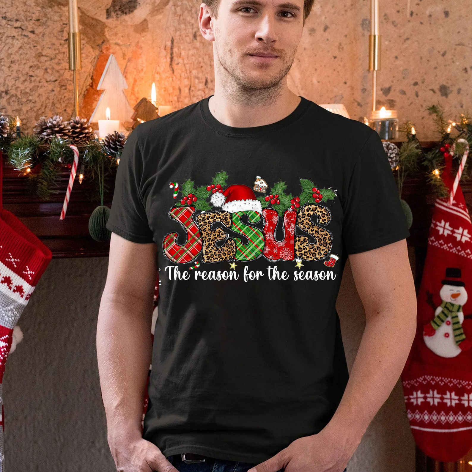 Jesus The Reason For The Season Christian T-Shirt
