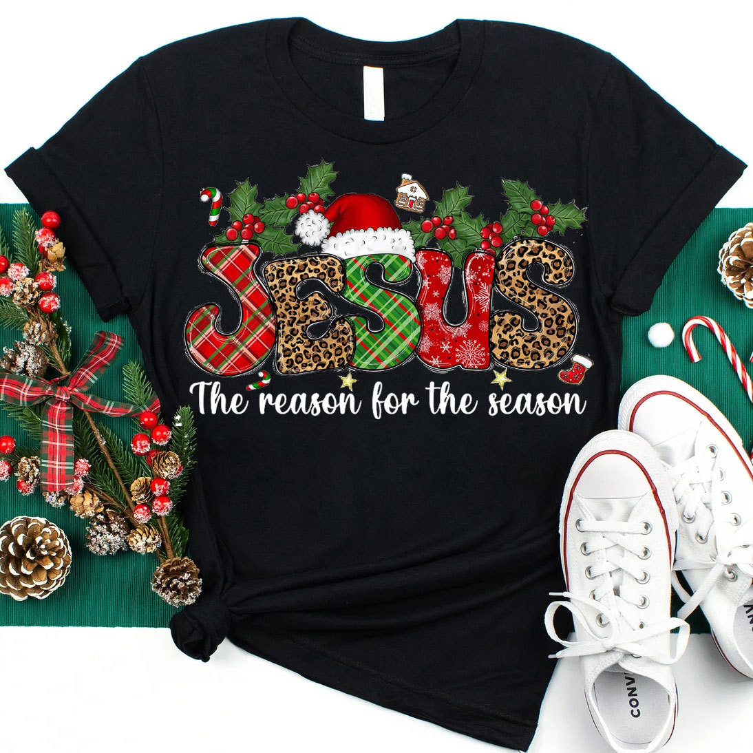 Jesus The Reason For The Season Christian T-Shirt