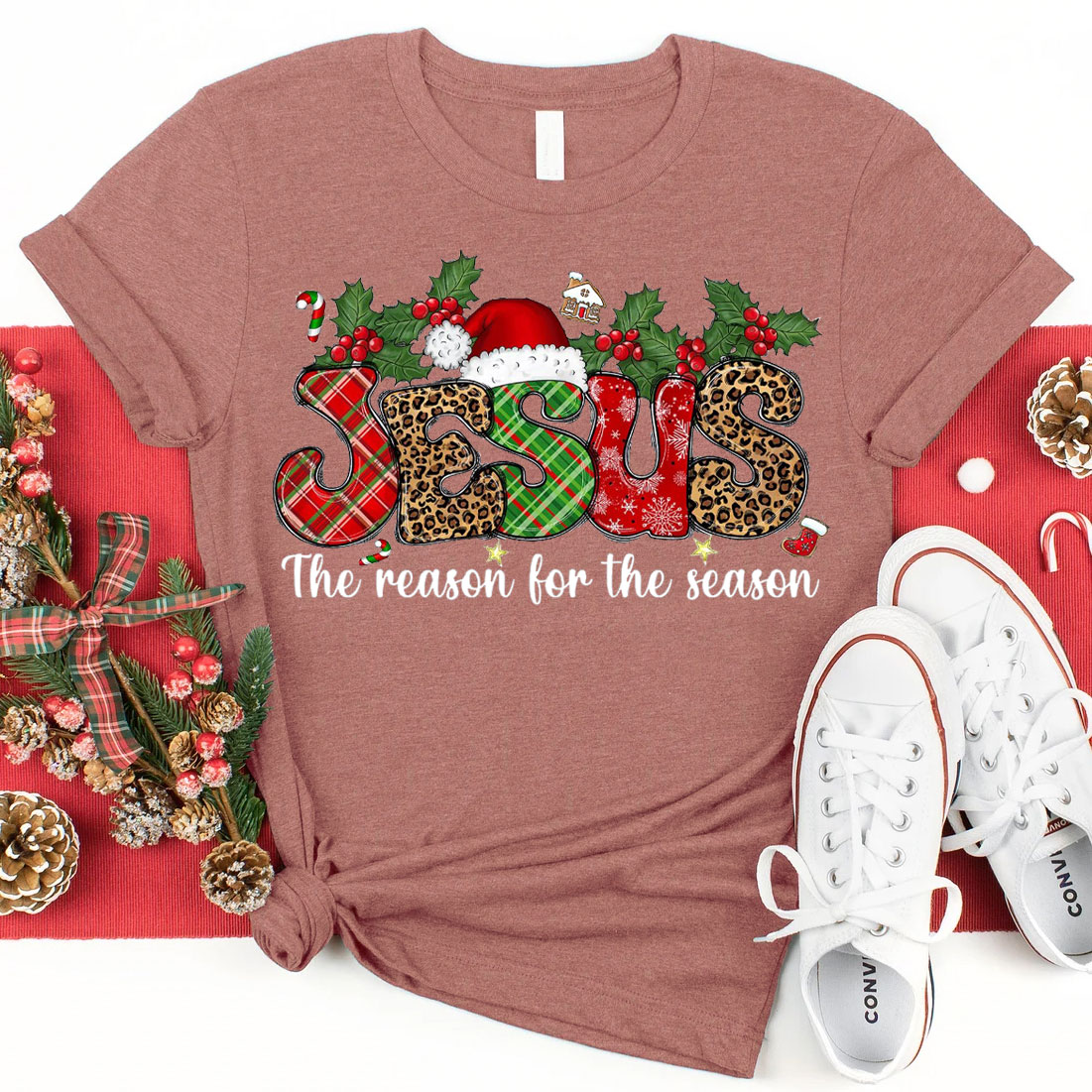 Jesus The Reason For The Season Christian T-Shirt