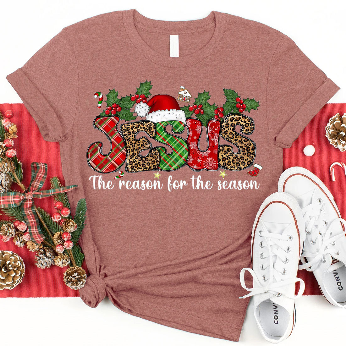 Jesus The Reason For The Season Christian T-Shirt