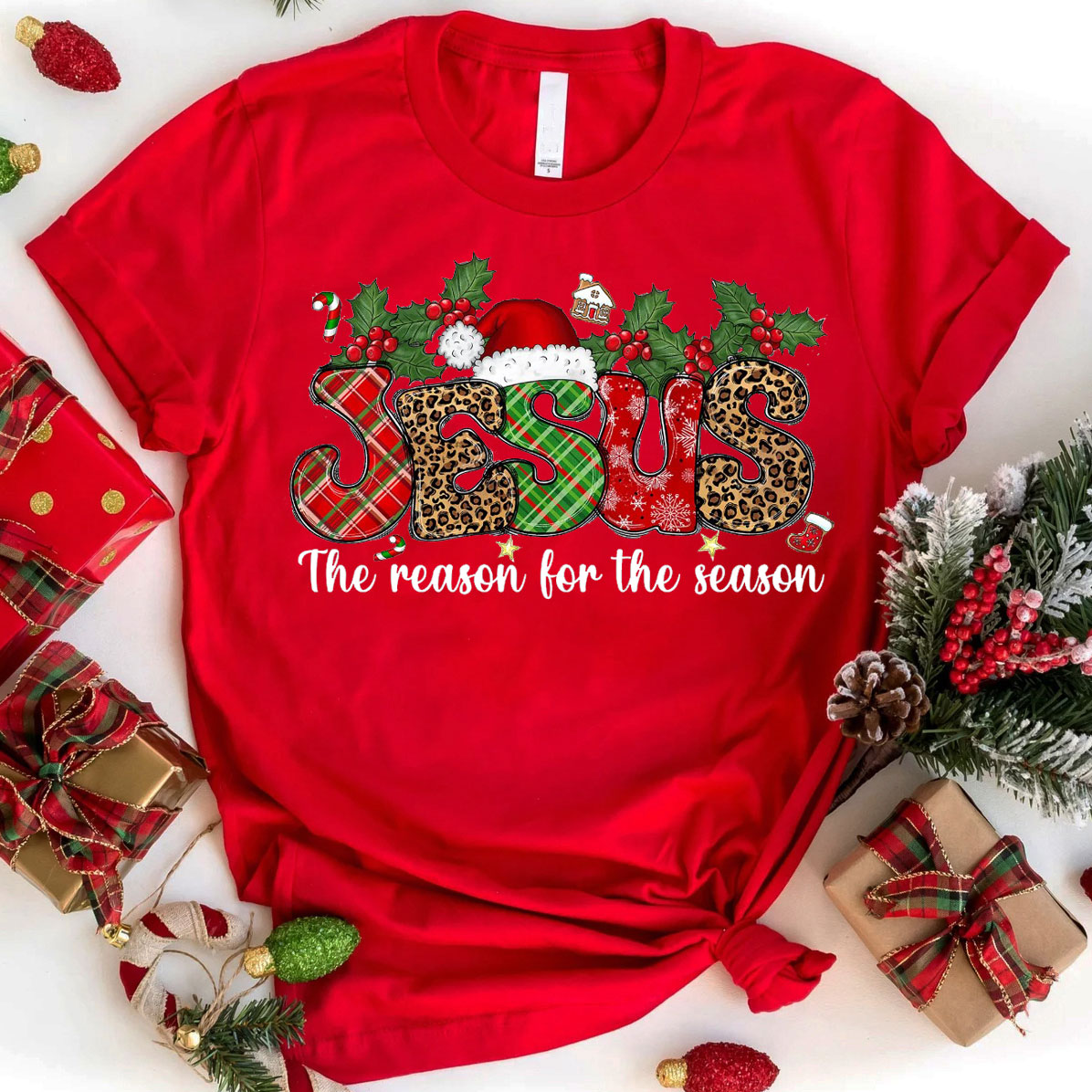 Jesus The Reason For The Season Christian T-Shirt