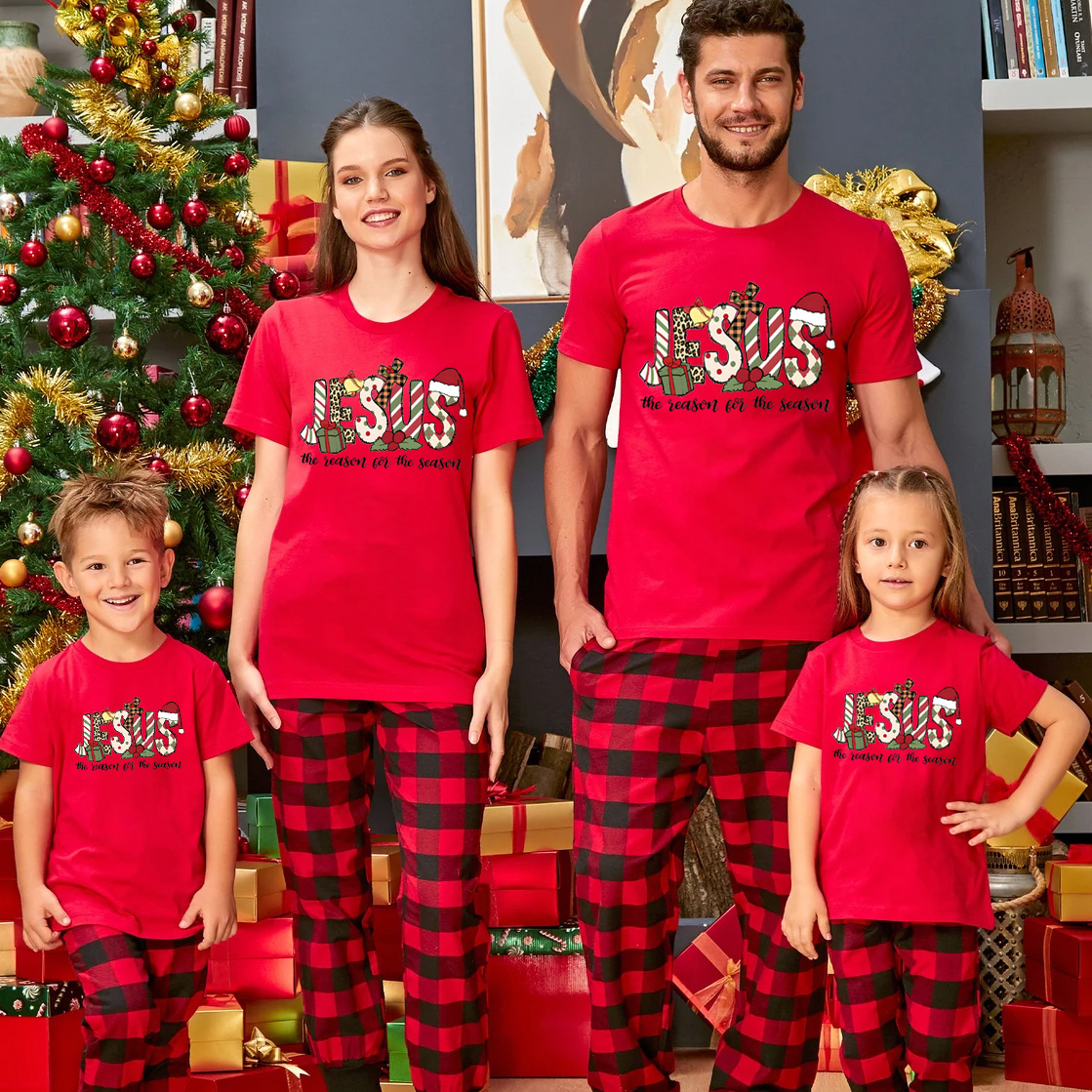 Jesus The Reason For The Season Christmas Family Matching Shirts