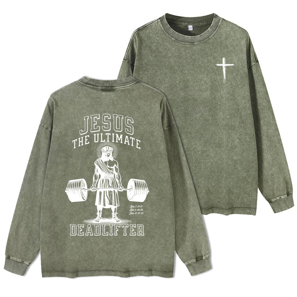 Sample Washed Long Sleeve T-Shirt Sale - GuidingCross