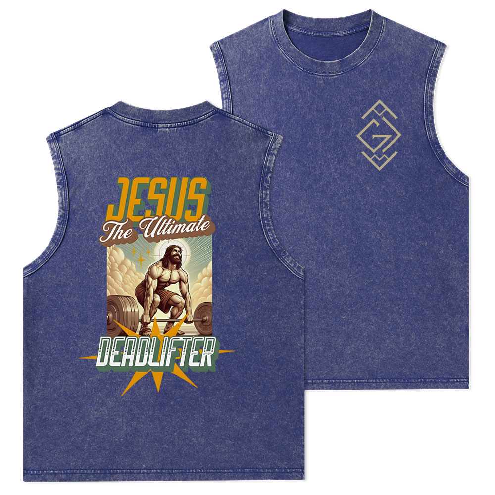 Jesus The Ultimate Christian Washed Tank Top