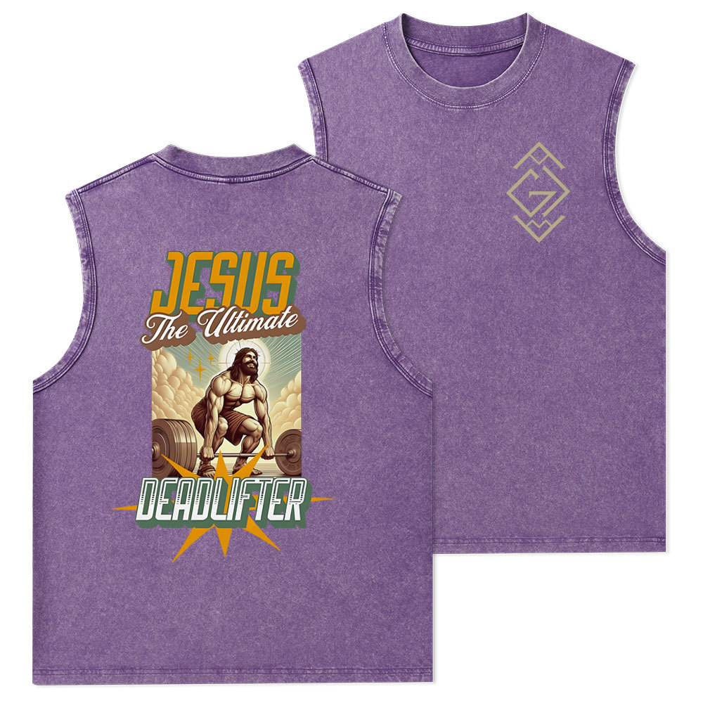 Jesus The Ultimate Christian Washed Tank Top