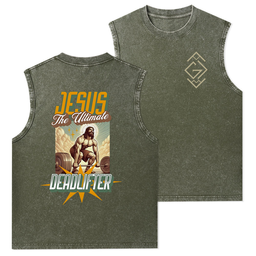 Jesus The Ultimate Christian Washed Tank Top