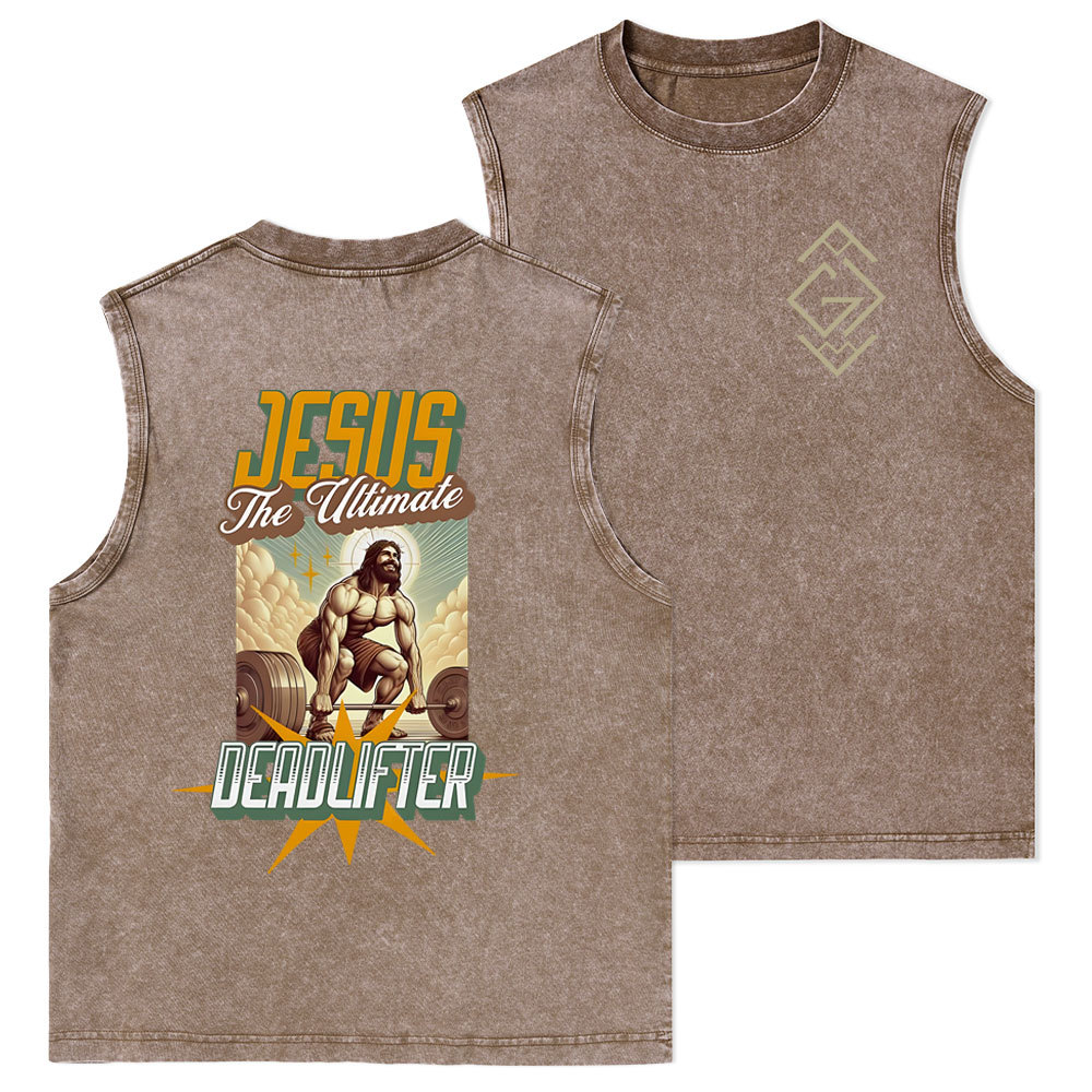 Jesus The Ultimate Christian Washed Tank Top