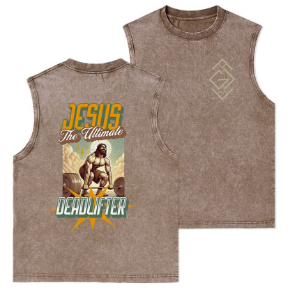 Jesus The Ultimate Christian Washed Tank Top