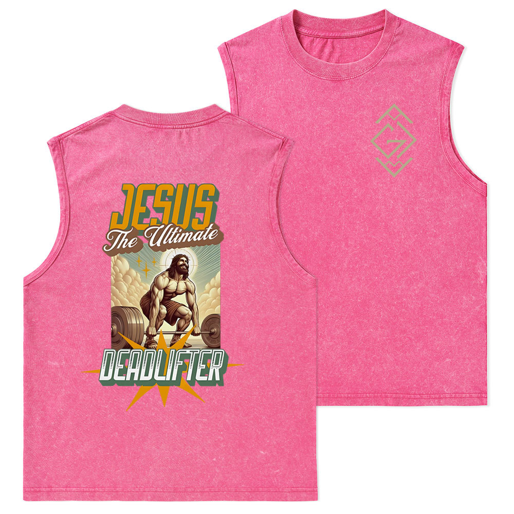 Jesus The Ultimate Christian Washed Tank Top