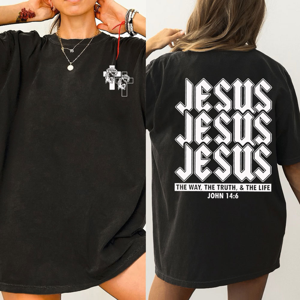 Jesus The Way Christian Washed T-Shirt