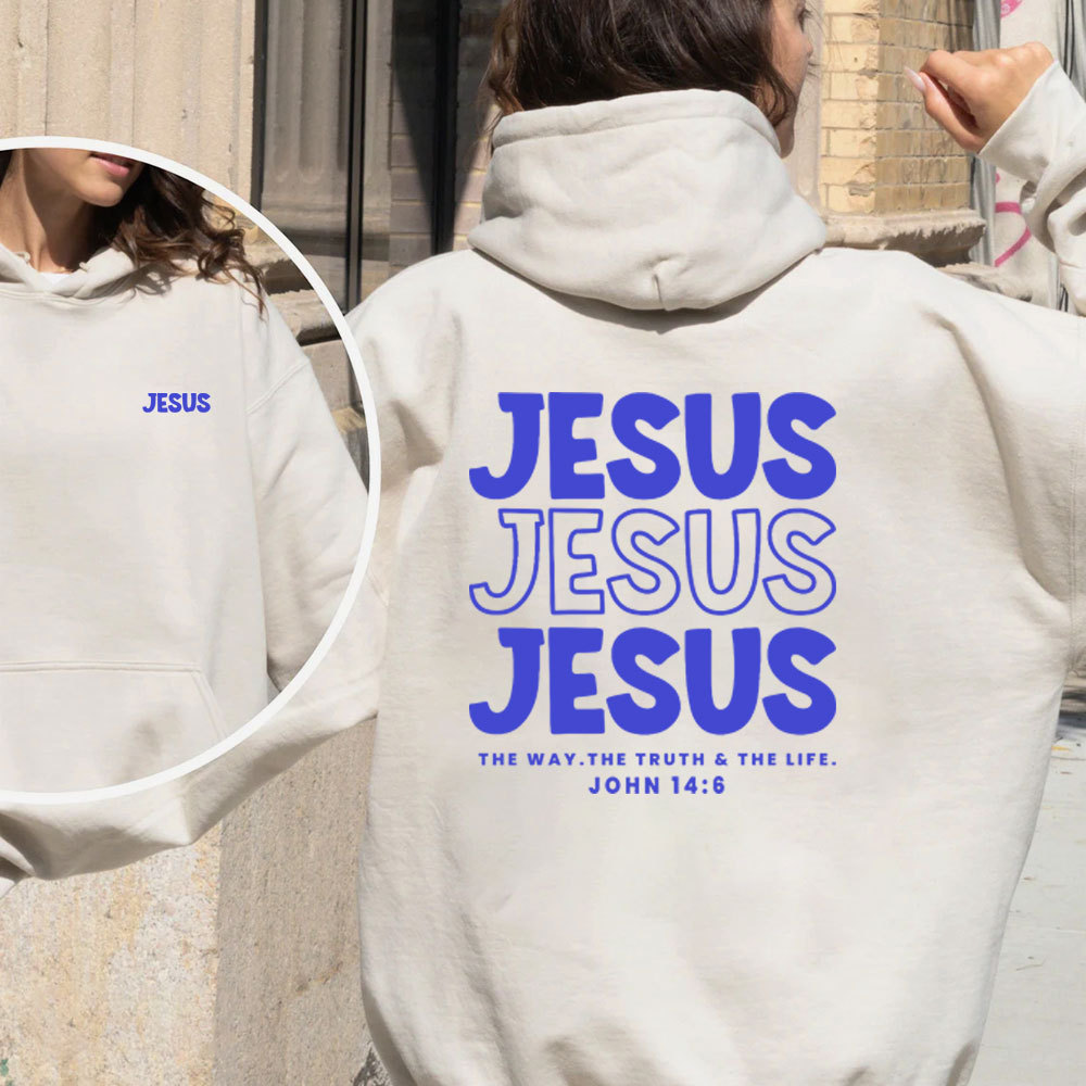 Jesus The Way THe Truth And The Life Christian Fleece Hoodie Set