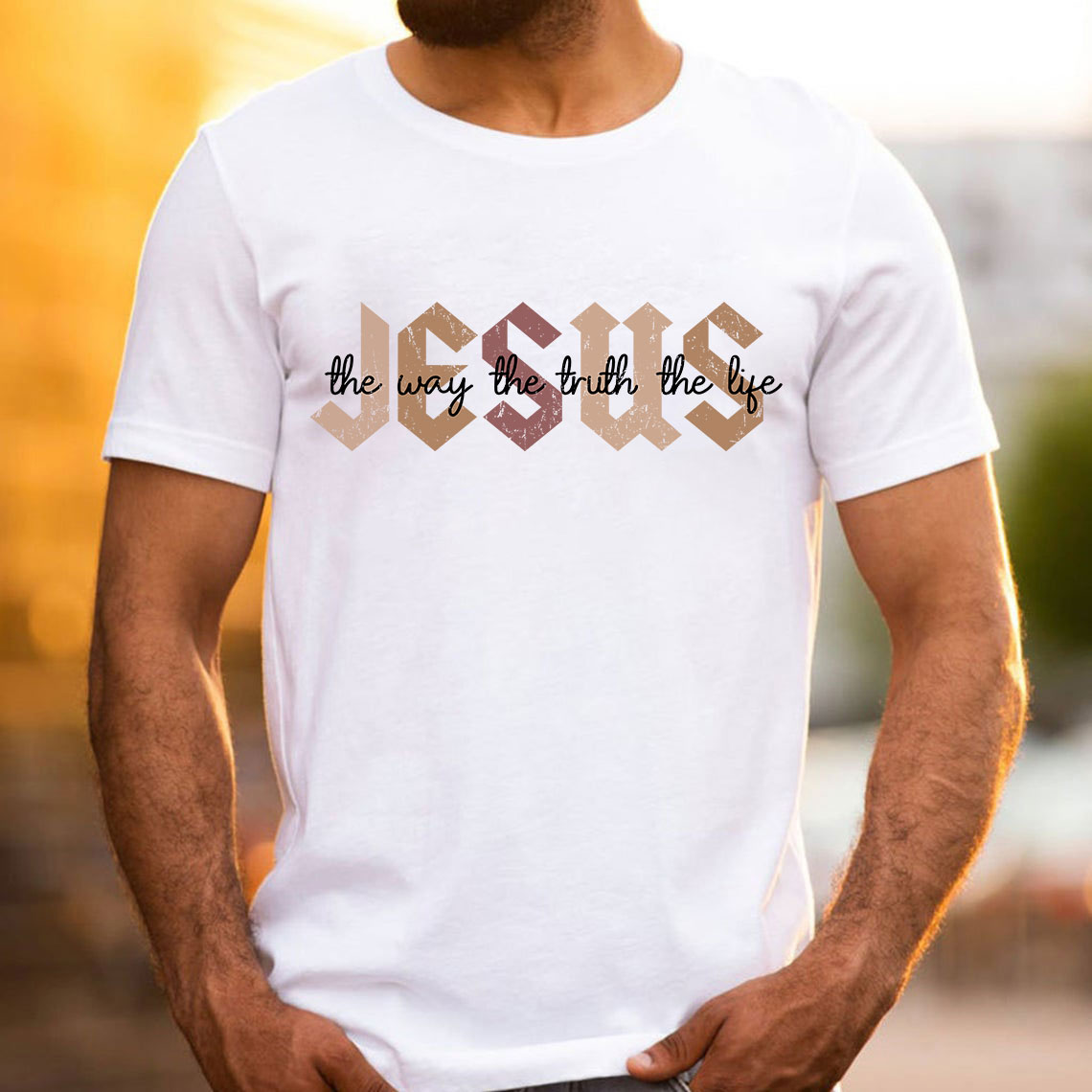 Jesus The Way The Truth The Life Christian T-Shirt