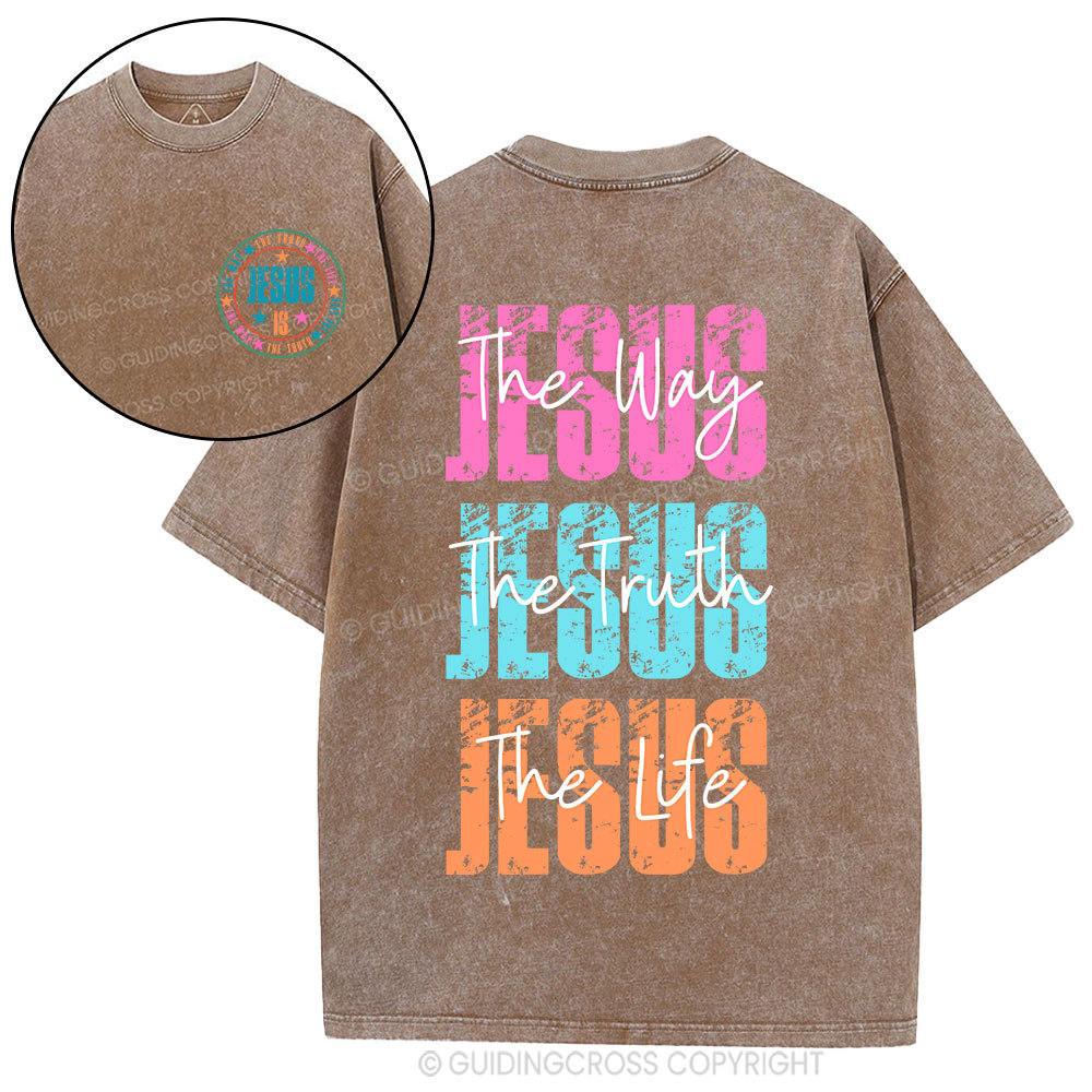 Jesus Christian Washed T-Shirt Sale - GuidingCross