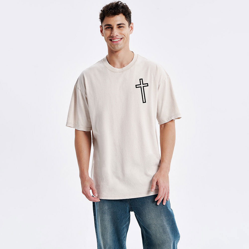 Jesus The Way The Truth The Life Christian Washed T-Shirt