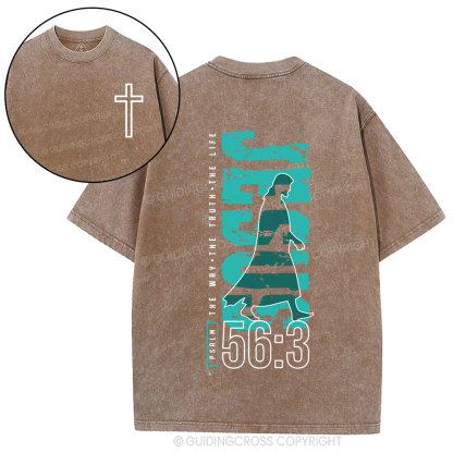 Jesus The Way The Truth The Life Christian Washed T-Shirt