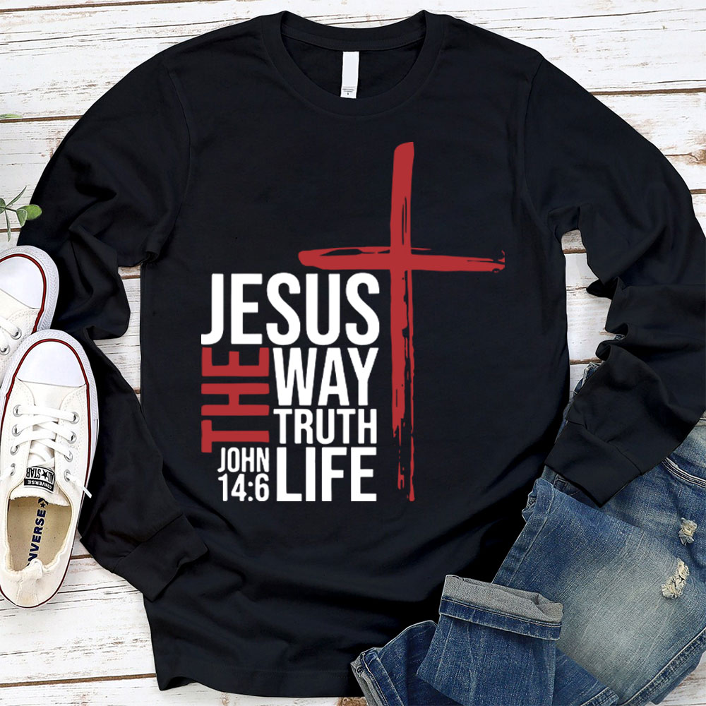 Jesus The Way To Truth Life Christian T-Shirt