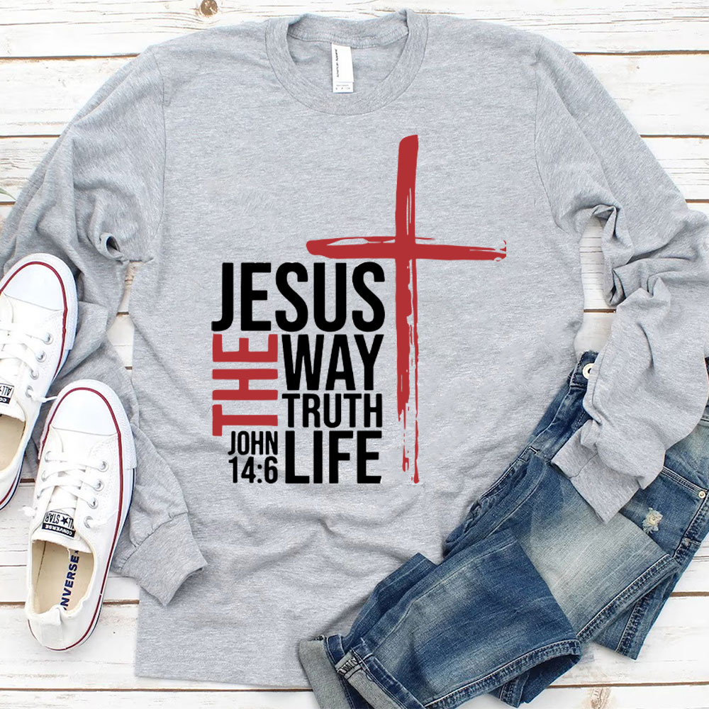 Jesus The Way To Truth Life Christian T-Shirt