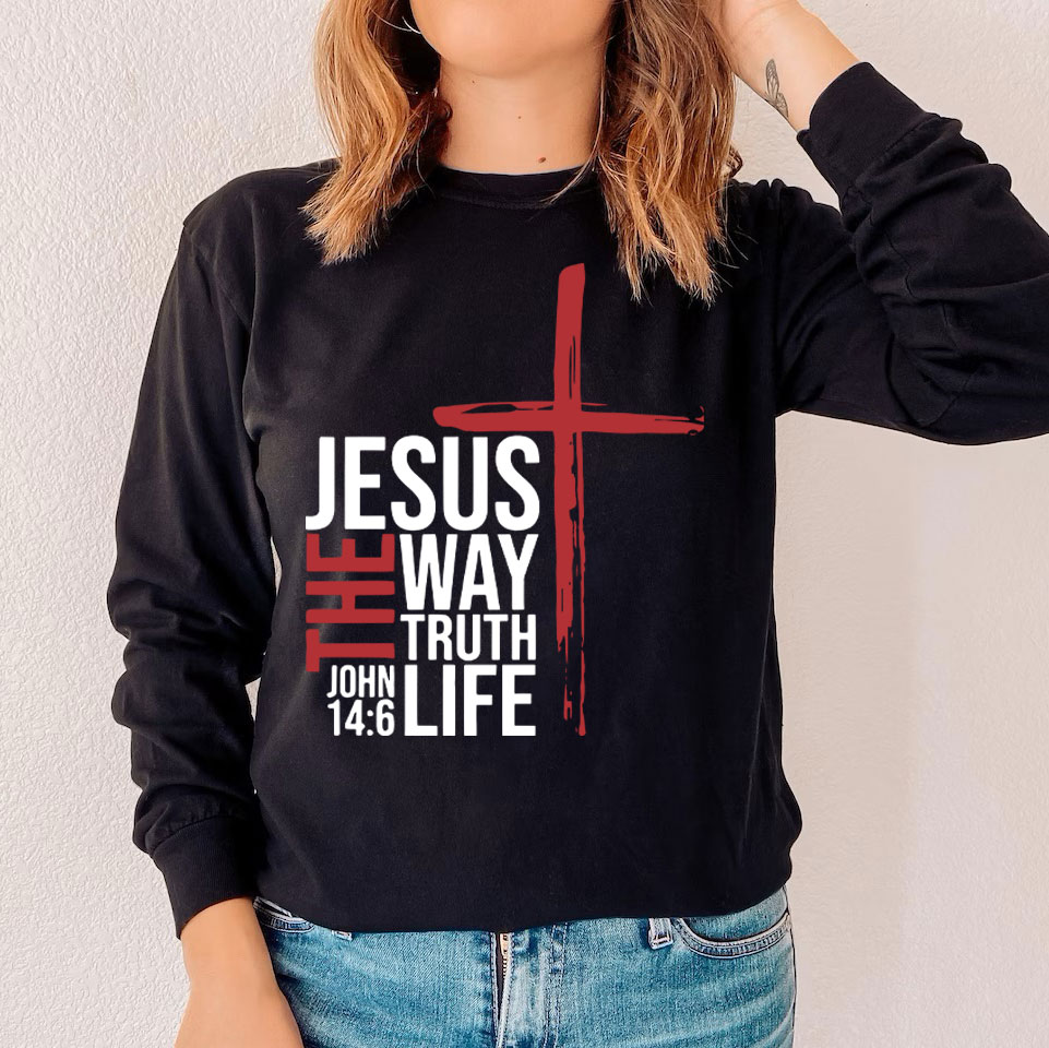 Jesus The Way To Truth Life Christian T-Shirt