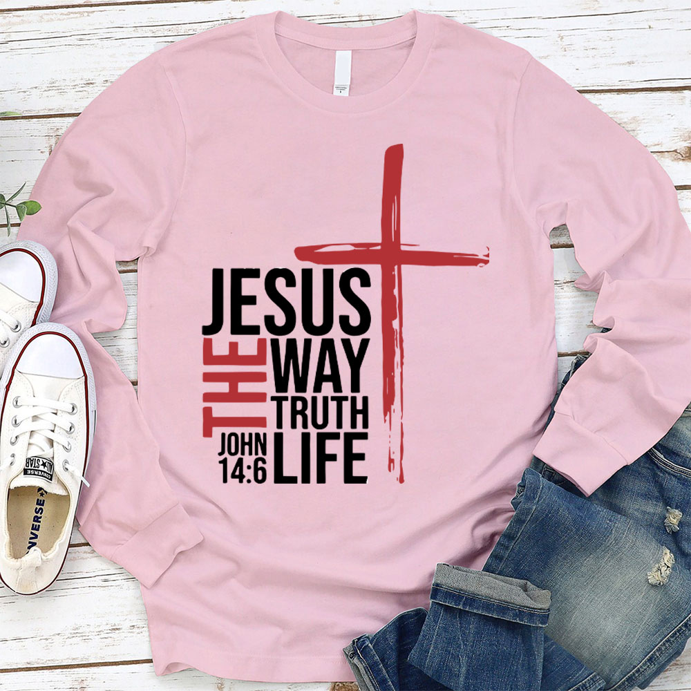 Jesus The Way To Truth Life Christian T-Shirt