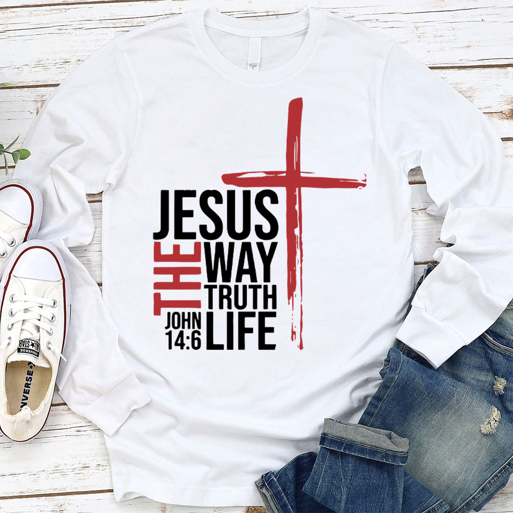 Jesus The Way To Truth Life Christian T-Shirt