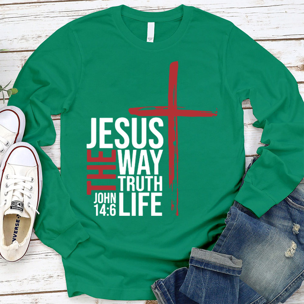Jesus The Way To Truth Life Christian T-Shirt