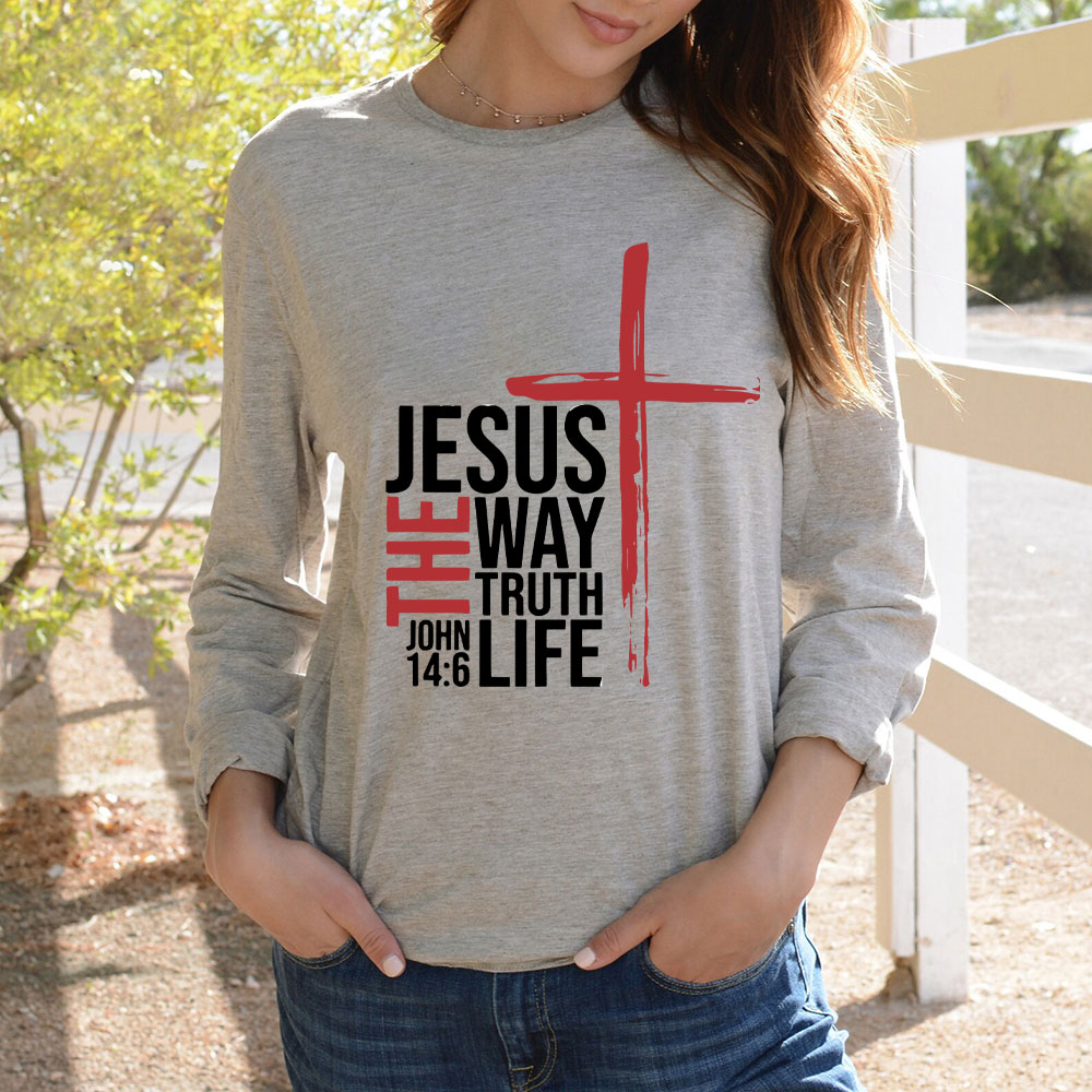 Jesus The Way To Truth Life Christian T-Shirt