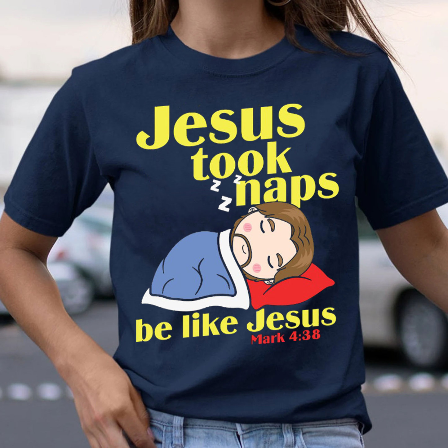 Jesus Took Naps Christian T-Shirt