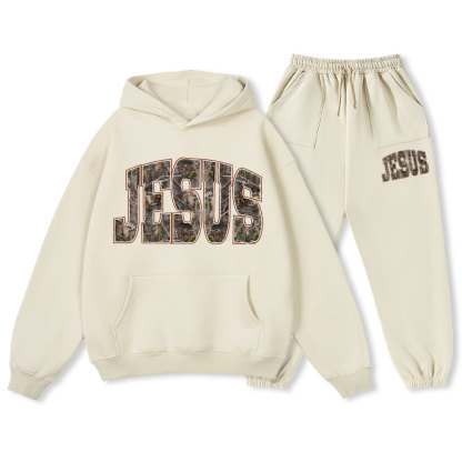 Jesus Tree Christian Premium Fleece Hoodie Set