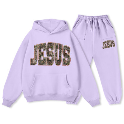 Jesus Tree Christian Premium Fleece Hoodie Set