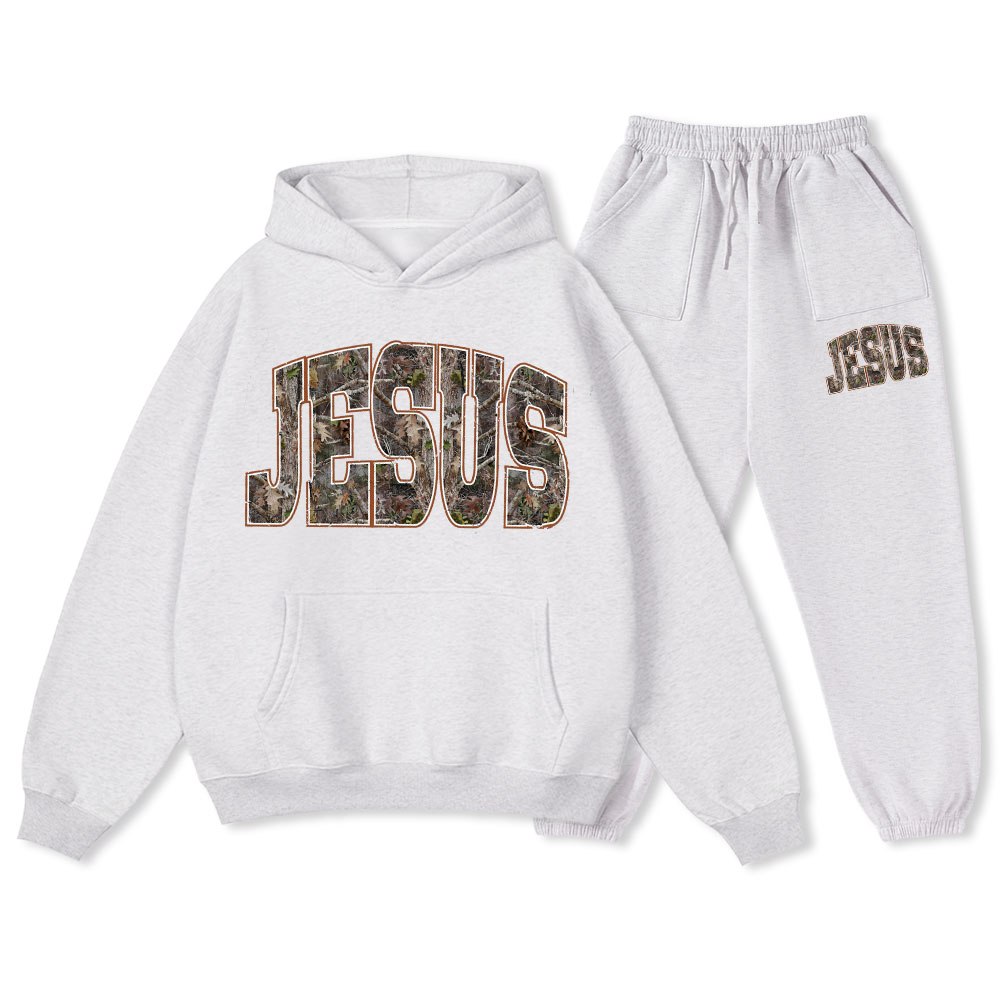 Jesus Tree Christian Premium Fleece Hoodie Set