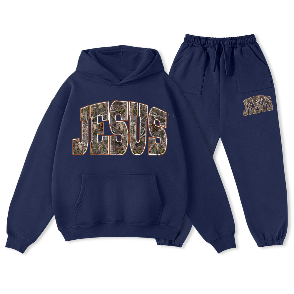 Jesus Tree Christian Premium Fleece Hoodie Set