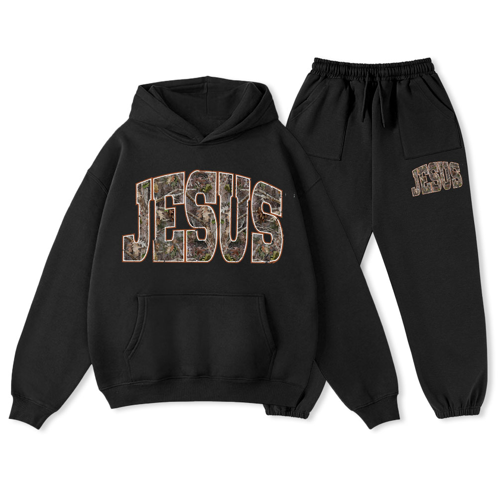 Jesus Tree Christian Premium Fleece Hoodie Set