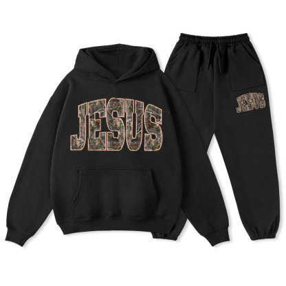 Jesus Tree Christian Premium Fleece Hoodie Set