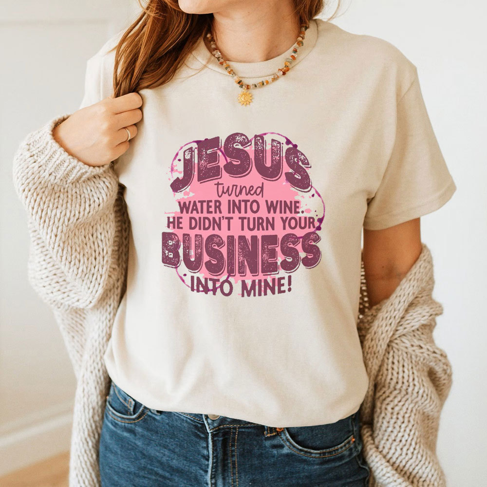 Jesus Turned Water In The Wine Christian T-Shirt
