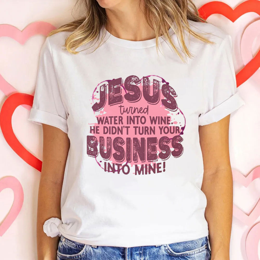 Jesus Turned Water In The Wine Christian T-Shirt