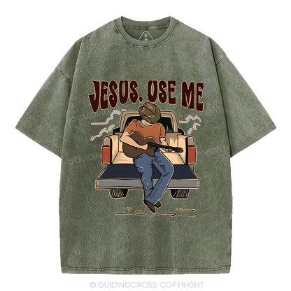 Jesus Use Me Christian Washed T-Shirt