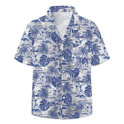 Jesus Walking On Water Christian Hawaiian Shirt