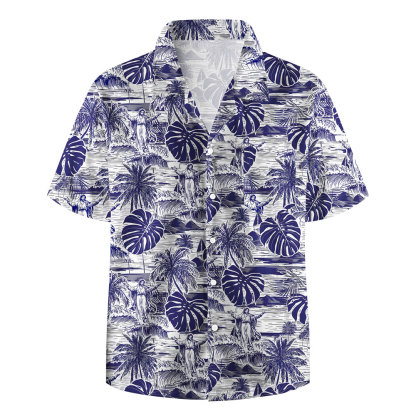 Jesus Walking On Water Retro Christian Hawaiian Shirt