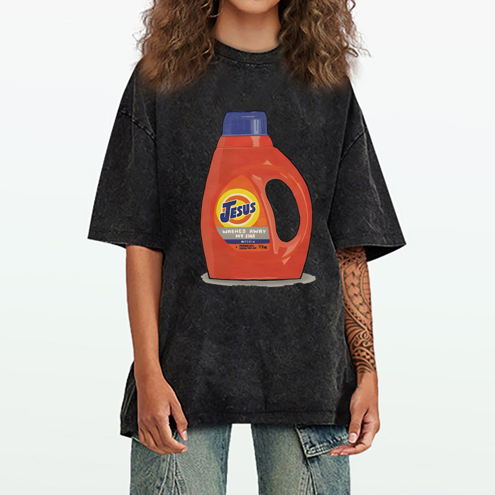 Jesus Washed Away Christian Washed T-Shirt