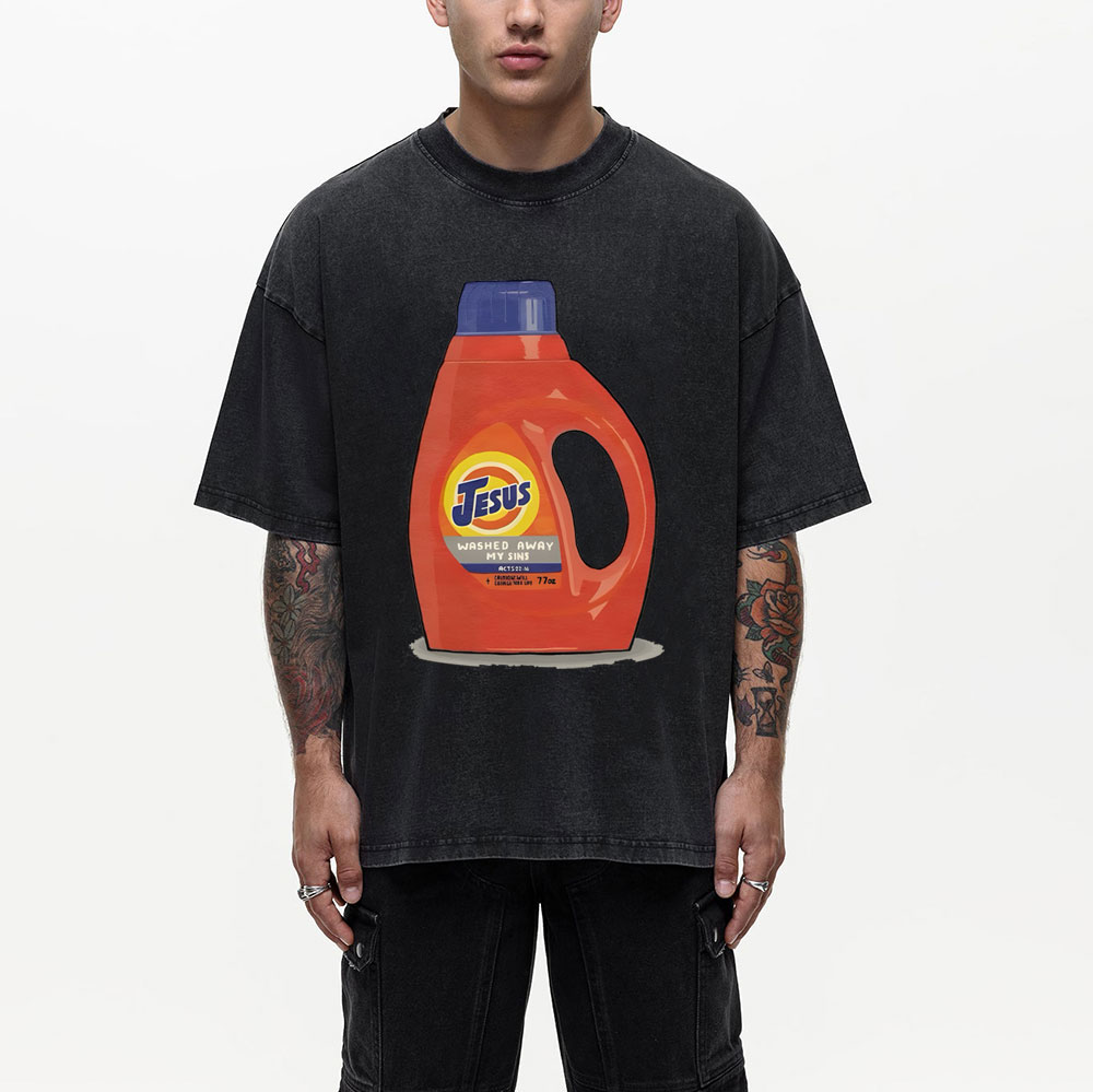 Jesus Washed Away Christian Washed T-Shirt