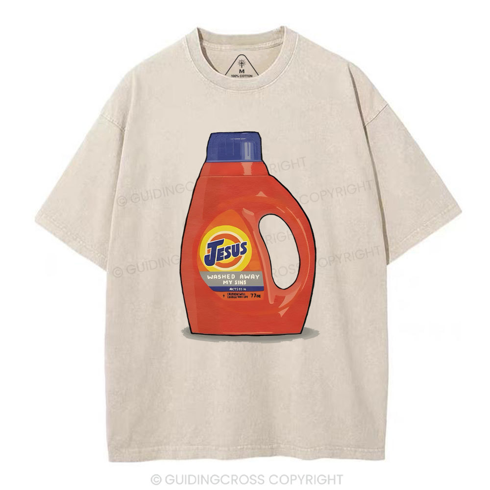 Jesus Washed Away Christian Washed T-Shirt