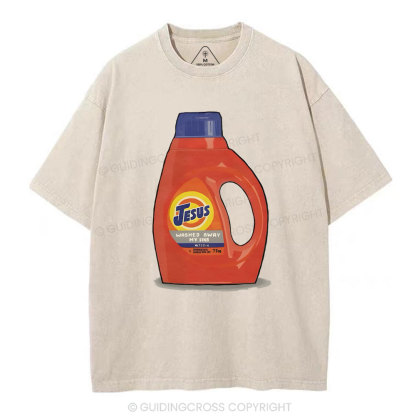 Jesus Washed Away Christian Washed T-Shirt
