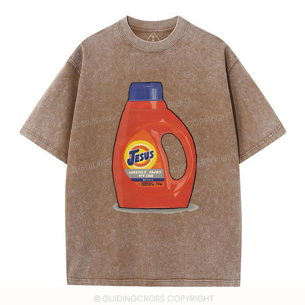Jesus Washed Away Christian Washed T-Shirt