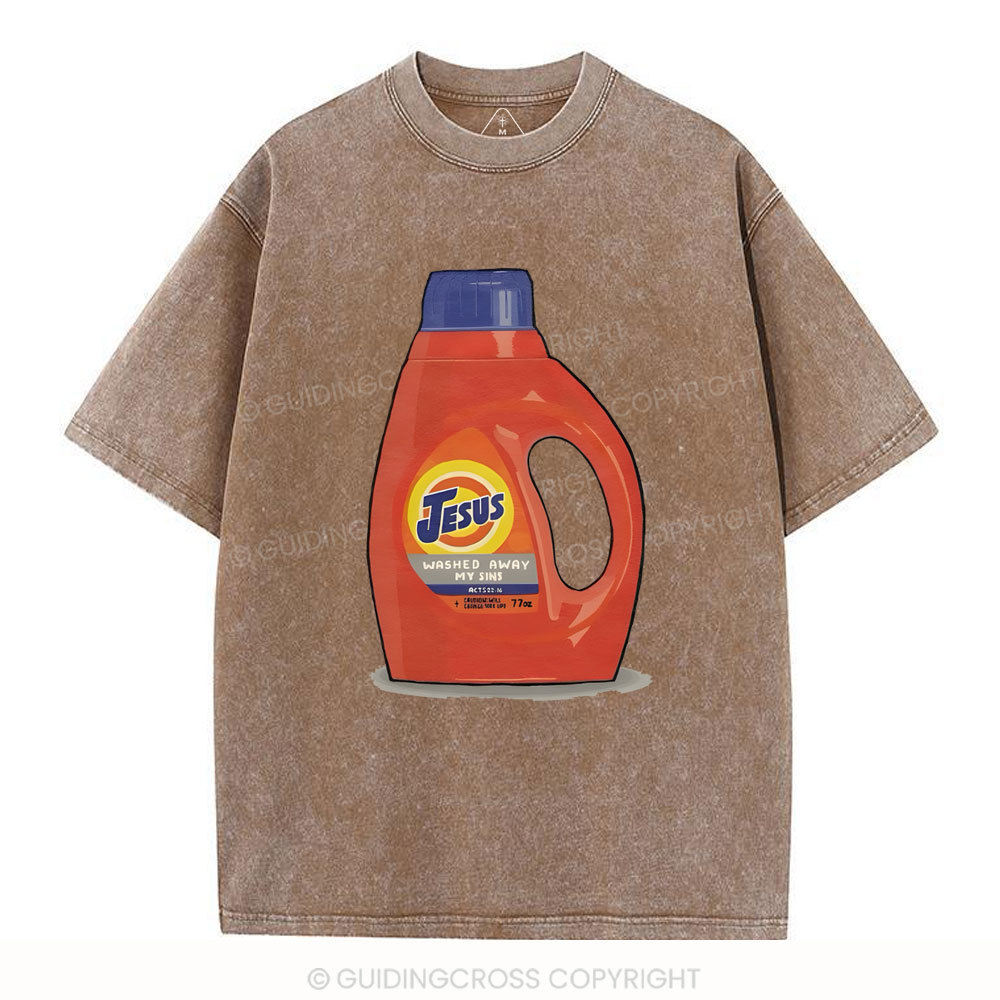 Jesus Washed Away Christian Washed T-Shirt