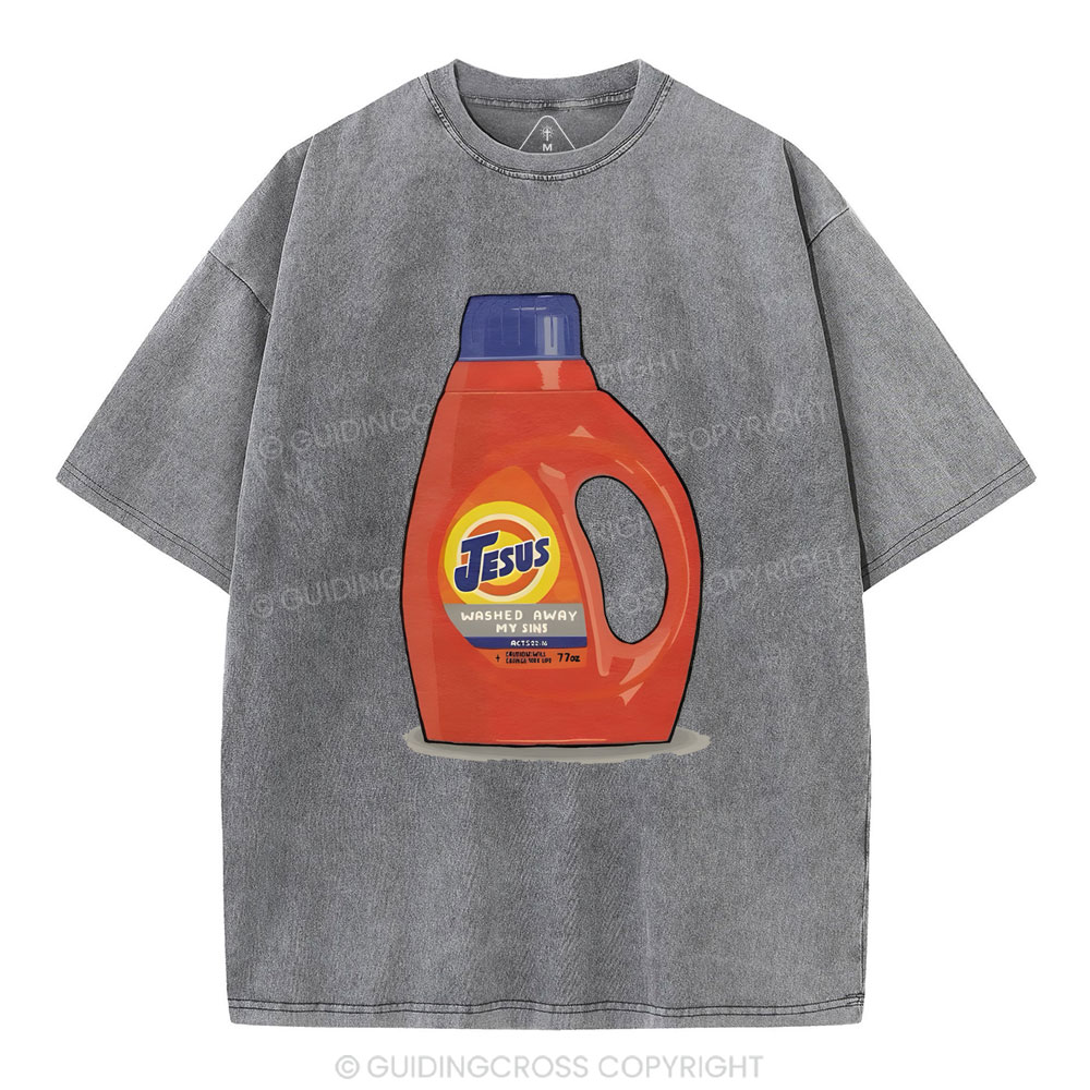 sample washed T-Shirt Sale - GuidingCross