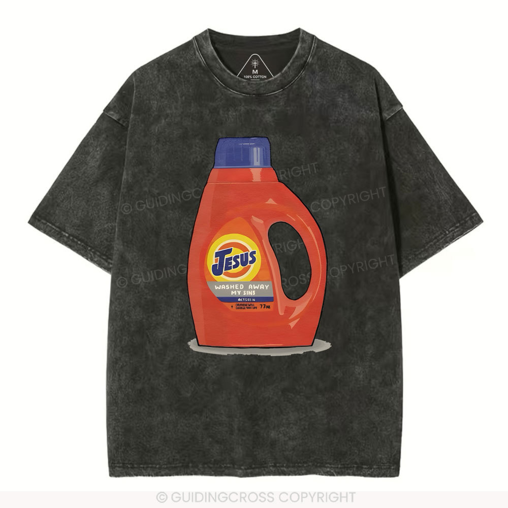Jesus Washed Away Christian Washed T-Shirt